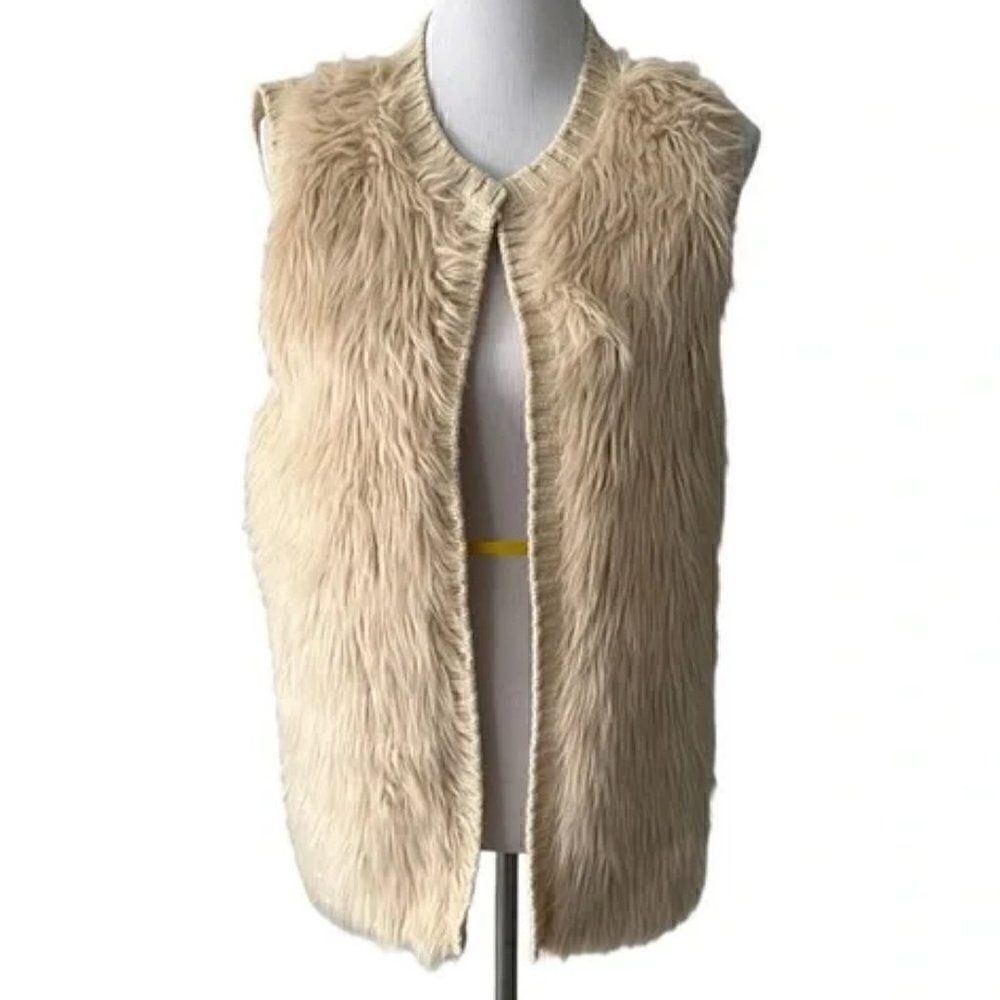 Eyeshadow Faux Fur Front Vest size M